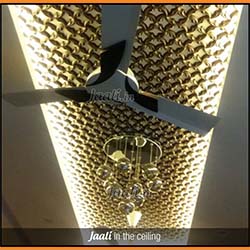 Chamfer cut MDF Jaali in the ceiling giving an excellet 3D texture  copy.jpg